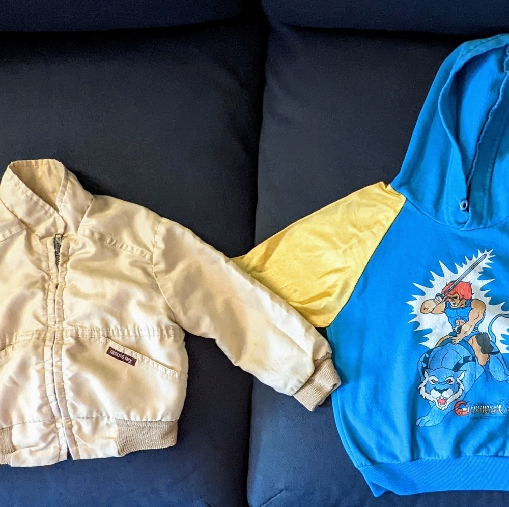 Vintage 1980's Kids ThunderCats Hoodie & Toddler Only Jacket